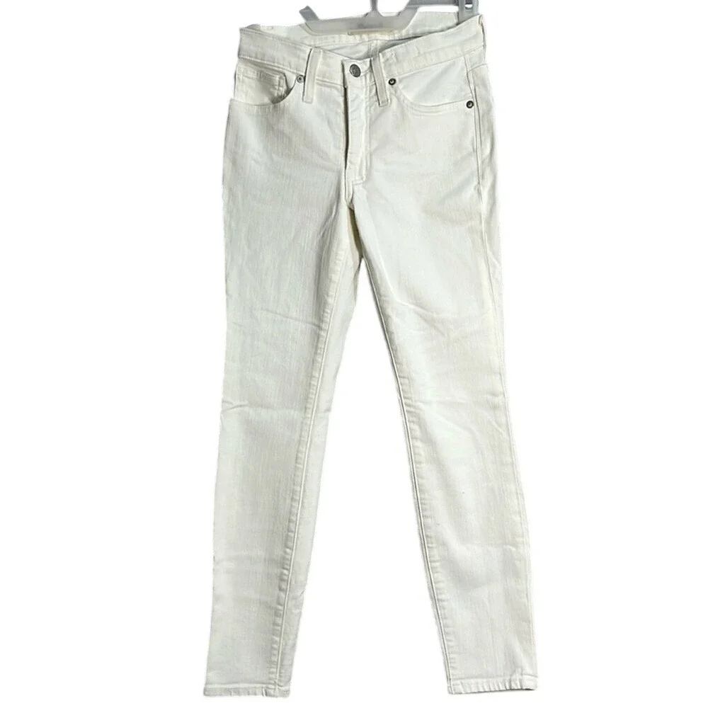 Madewell HIgh Rise Skinny Jeans Womens Size 24S White‎
